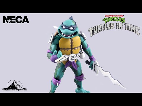 NECA TOYS Teenage Mutant Ninja Turtles Turtles in Time SLASH Video Review