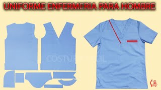 COSER UNIFORME ENFERMERIA PARA HOMBRE (parte1) DIY PASO A PASO