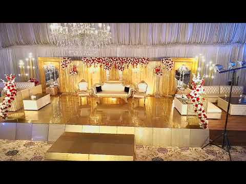 wedding golden red stage setup | decoration flowering passage | #abdulrahimrem
