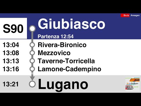 SBB Ansagen I S90 Tilo Giubiasco - Lugano I BoJa Ansagen