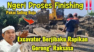 Download lagu Ngeri Proses Finishing‼️ Excavator Berjibaku Rapikan Gorong' Raksasa Pakai Seling Baja #dedimulyadi mp3