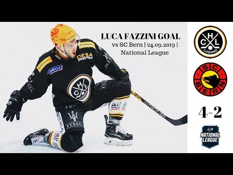 Luca Fazzini Wonderful Goal | HC Lugano vs SC Bern 4-2 | 24.09.2019 | National League 2019-20