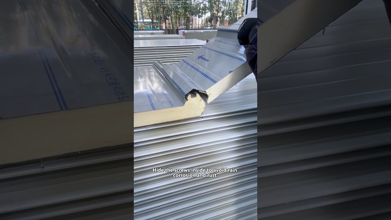 How to properly install this insulated roof panel?