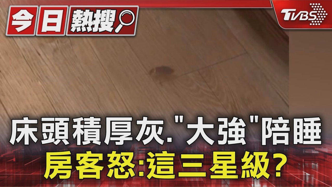 影音/台南商旅驚見「大強」陪睡! 花蓮客控床頭積厚灰 觀旅局要查了