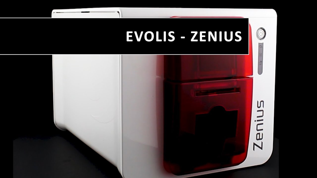 Evolis - Zenius printer - Designed for single sided printing of a large variety of plastic cards.