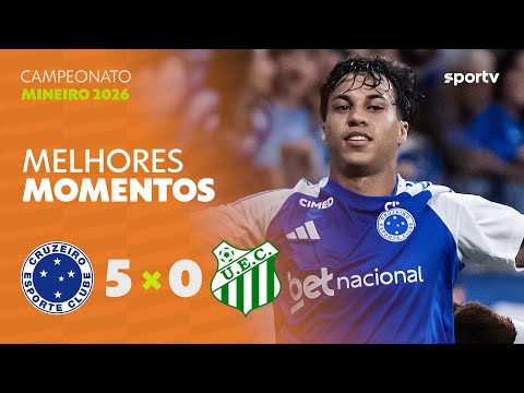 Gols e lances de Cruzeiro x Uberlândia