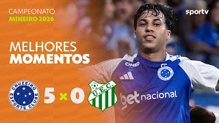 CRUZEIRO 5 X 0 UBERLÂNDIA | MELHORES MOMENTOS | 3ª RODADA | CAMPEONATO MINEIRO 2026 | sportv