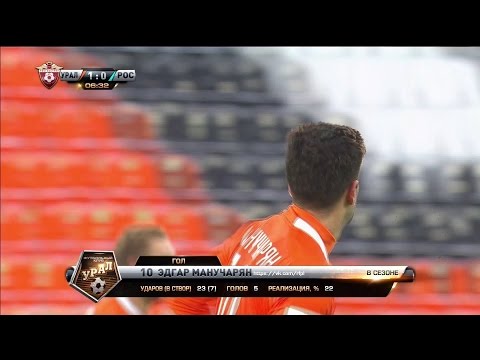 Edgar Manucharyan's goal. FC Ural vs FC Rostov | RPL 2015/16