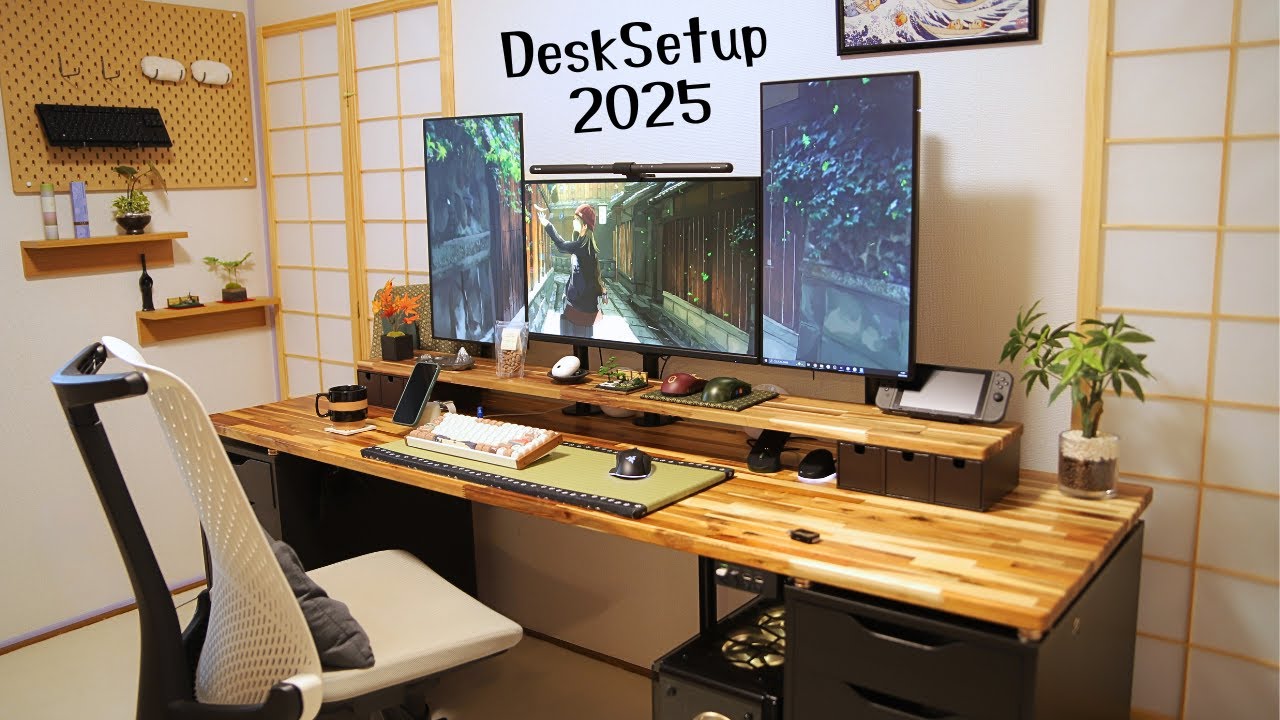 和に癒しを覚えた男の和風PCデスク作り！【デスクツアー】