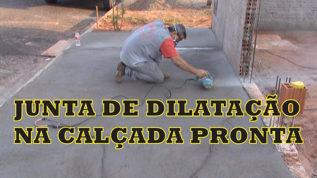 APRENDAM FAZER JUNTAS DE DILATAÇÃO EM CALÇADA PRONTA.