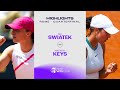 Iga Swiatek vs. Madison Keys | 2024 Rome Quarterfinal | WTA Match Highlights
