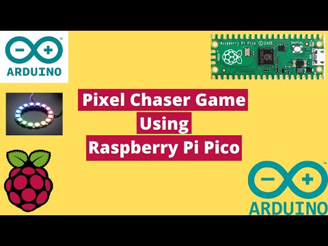 Pixel Chaser Game using Raspberry Pi Pico #raspberrypi #raspberrypipico #neopixel