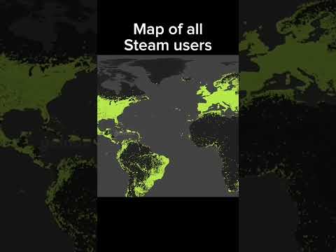 Map of all Steam users