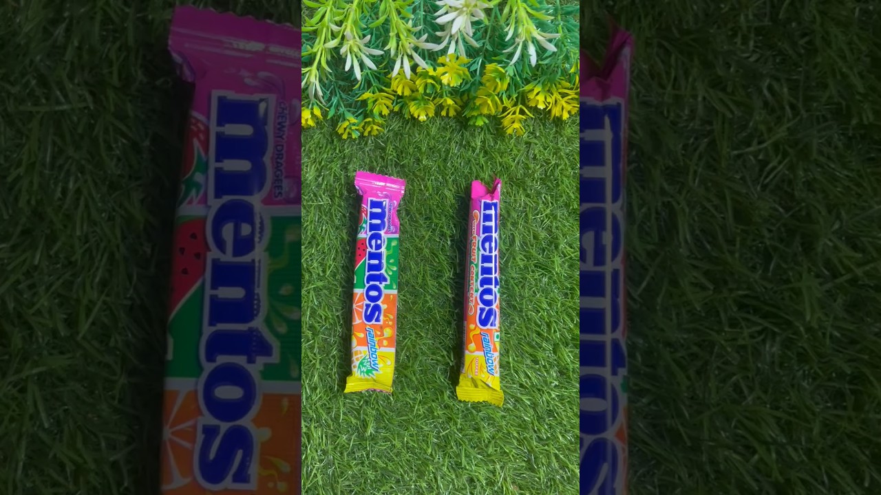 Mentos Rainbow Candy ASMR 🍬🌈 | Satisfying Fruit Candy Unboxing & Tasting 🤤