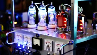 SRS461 | QE08/200 Amplifier Project - glowing tubes in the dark (8)