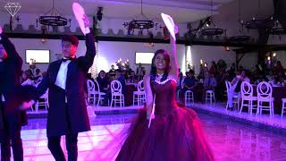 Vals Principal con abanicos Fuego Bond #MisXV