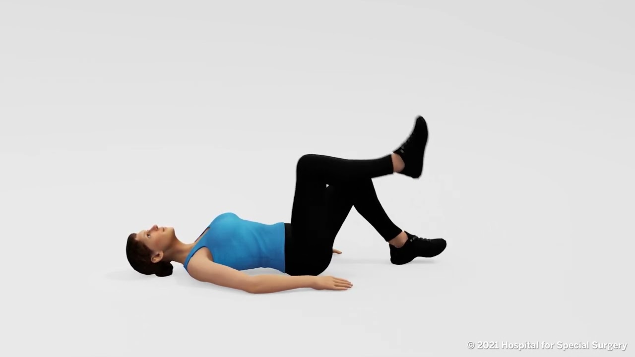 Stretches and Exercises for Lower Back Pain (Hamstring Stretch, Active Reps) | HSS