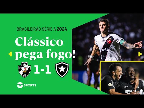 BOTAFOGO ABRE COM BASTOS, MAS VEGETTI FAZ GOL SALVADOR E GARANTE EMPATE! - VASCO 1X1 BOTAFOGO