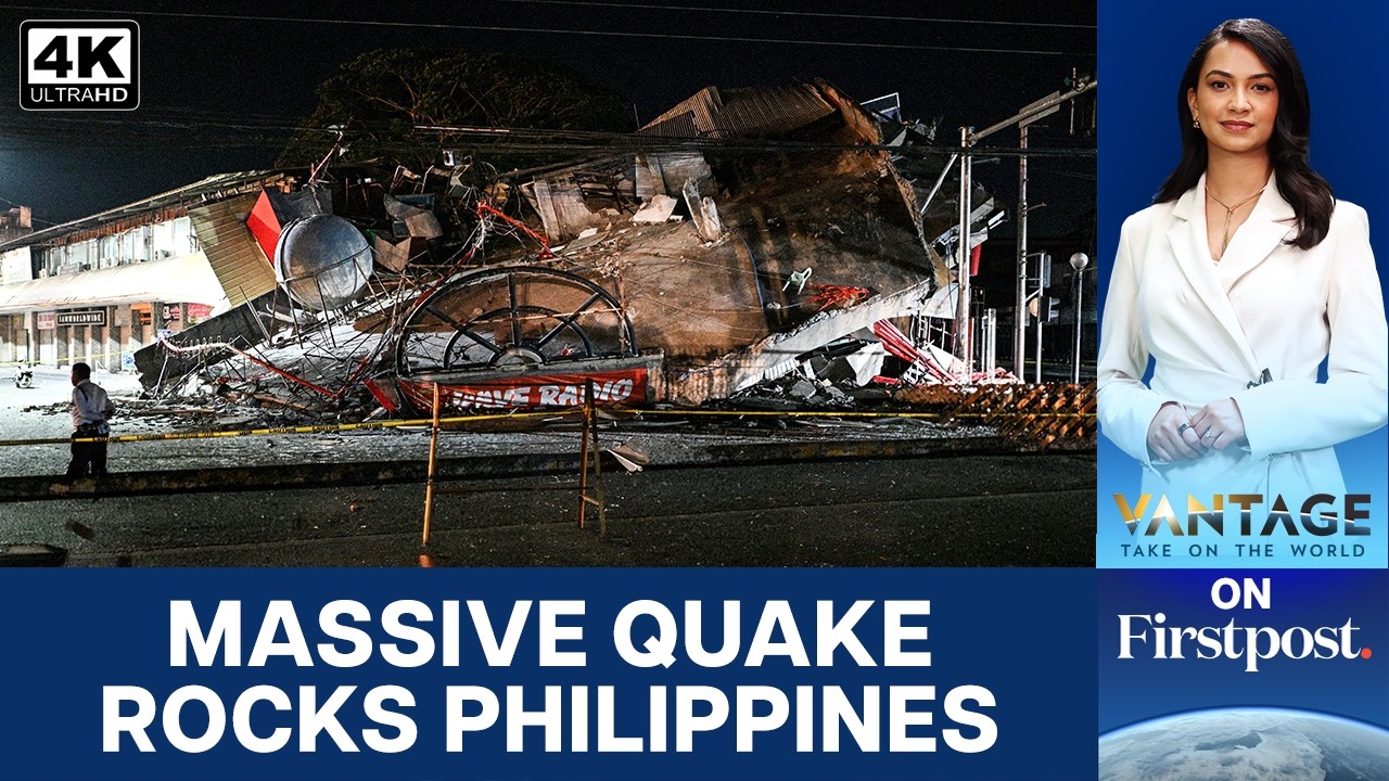 Philippines: Buildings in Ruins After Massive Earthquake | Vantage on Firstpost | 4K