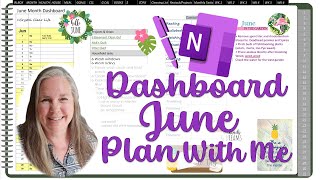 2024 June Plan With Me Dashboard Page