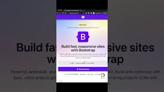 How to add bootstrap to a page #shorts #youtubeshorts #bootstrap #html #viral #beginners #css #like