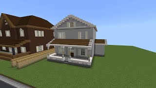How To Build A Suburban House In Minecraft Tutorial 602