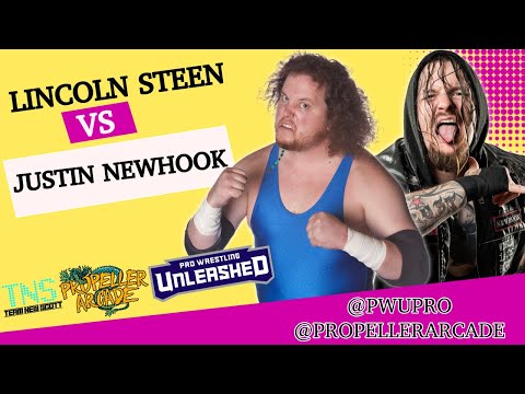 Lincoln Steen vs Justin Newhook - Pro Wrestling Unleashed - Propeller Arcade - April 9th 2023