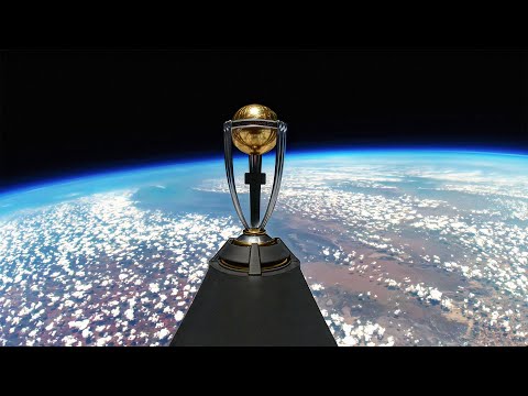 ICC Men's Cricket World Cup Trophy Tour 2023 launches into space 🚀