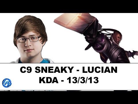 C9 Sneaky(Lucian) vs Crs Piglet(Vayne) - NA Duo with LemonNation