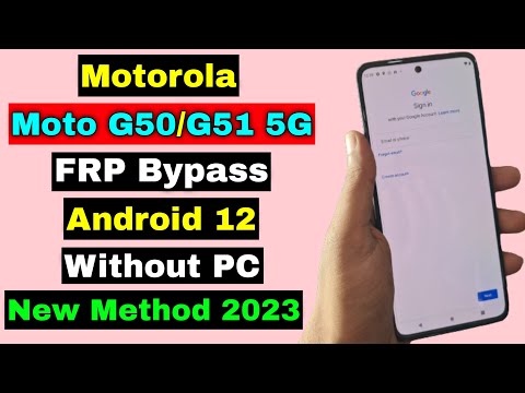 Motorola Moto G50/G51 5G FRP Bypass/Unlock Google Account Lock Without PC Android 12 | Final 2024