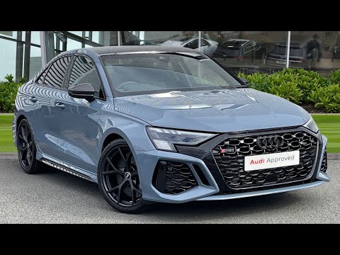 2022 Audi RS3 Saloon Carbon Black 2.5 TFSI 400 PS S tronic | Stoke Audi