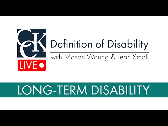 Long-Term Disability Insurance: Definition of Disability