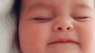 Cute baby saying abba abba...