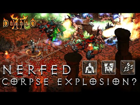 Path of Diablo - Corpse Explosion / PSN Hybrid Necro - Does a nerfed corpse explosion matter?