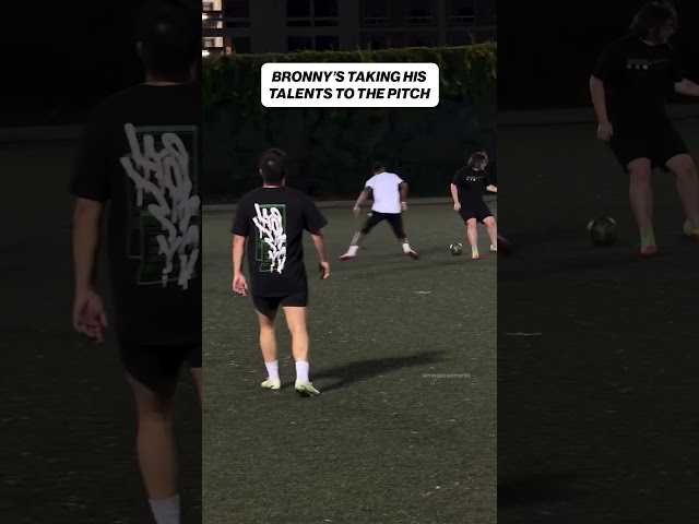 Someone get Bronny a kit ⚽️ #soccer #bronnyjames #lakers