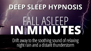 Strong deep sleep hypnosis to calm an overactive mind | Fall asleep fast | Dark Screen Experience