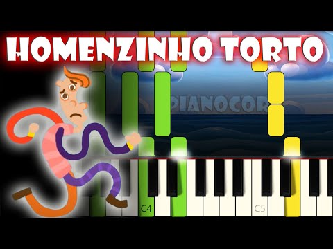 Homenzinho Torto - 3 Palavrinhas | Tutorial de Piano | Karaoke