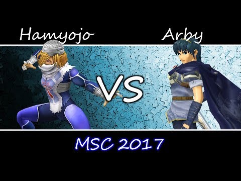 MSC 2017 SSBM - Top 6 - Arby (Marth) vs FX Hamyojo (Sheik)