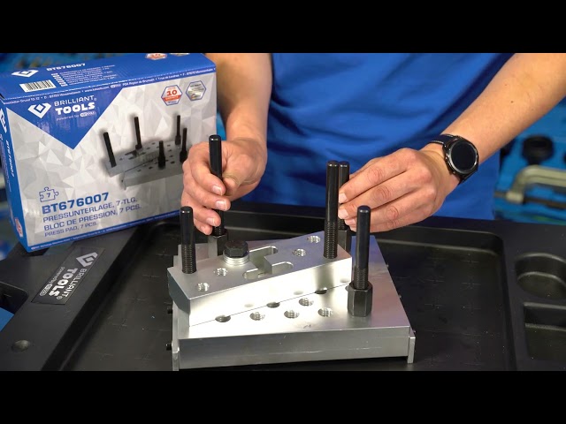 Video teaser for BRLLIANT TOOLS BT676007 Pressunterlage, 24-tlg [Powered by KS Tools]