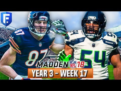 Madden 18 Bears Franchise Year 3 - Week 17 vs Seahawks | Ep.56