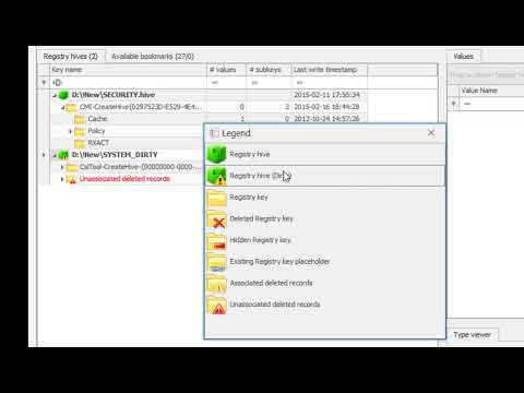Transaction logs and Registry Explorer