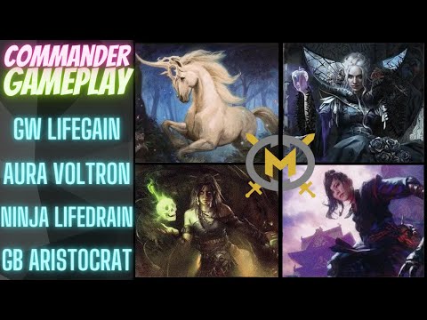 Commander Game - Lathiel, Eriette, Yuriko, Meren - EDH Format