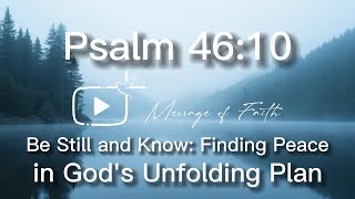 Be Still and Know: Finding Peace in God's Unfolding Plan (Psalm 46:10)