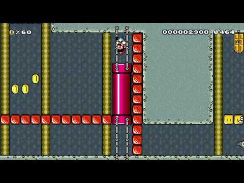 W7-3 Gravity-Switch Grotto by SharkyGW 🍄Super Mario Maker 2 ✹Switch✹ #cak