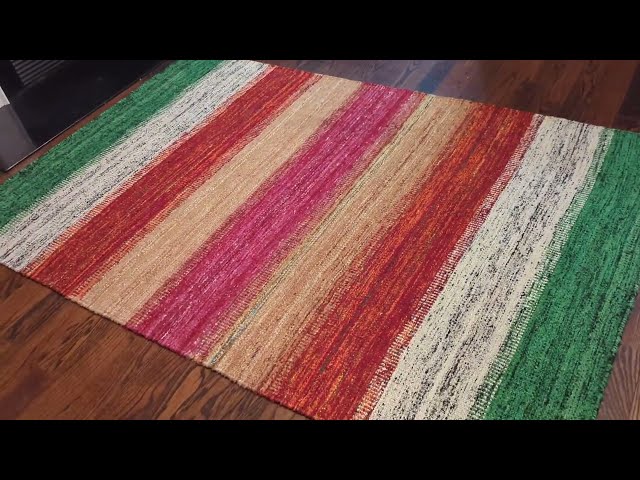 5x7 Sari Silk Kilim Area Rug in Rugs, Carpets & Runners in Markham / York Region