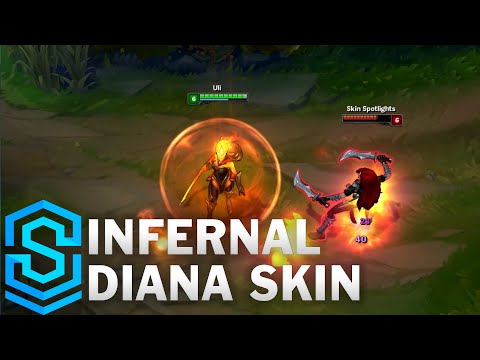 Infernal Diana Skin Spotlight - League of Legends