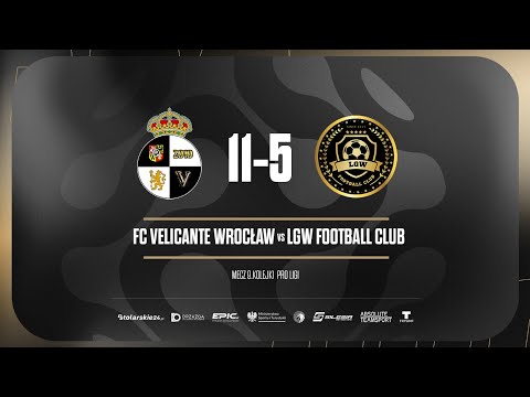 Skrót | FC VELICANTE WROCŁAW - LGW FOOTBALL CLUB 11:5 | PRO LIGA, Sezon Jesień 2025 - 22.10.2025