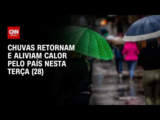 Previsão do tempo: Retorno das chuvas traz alívio nas temperaturas | CNN PRIME TIME