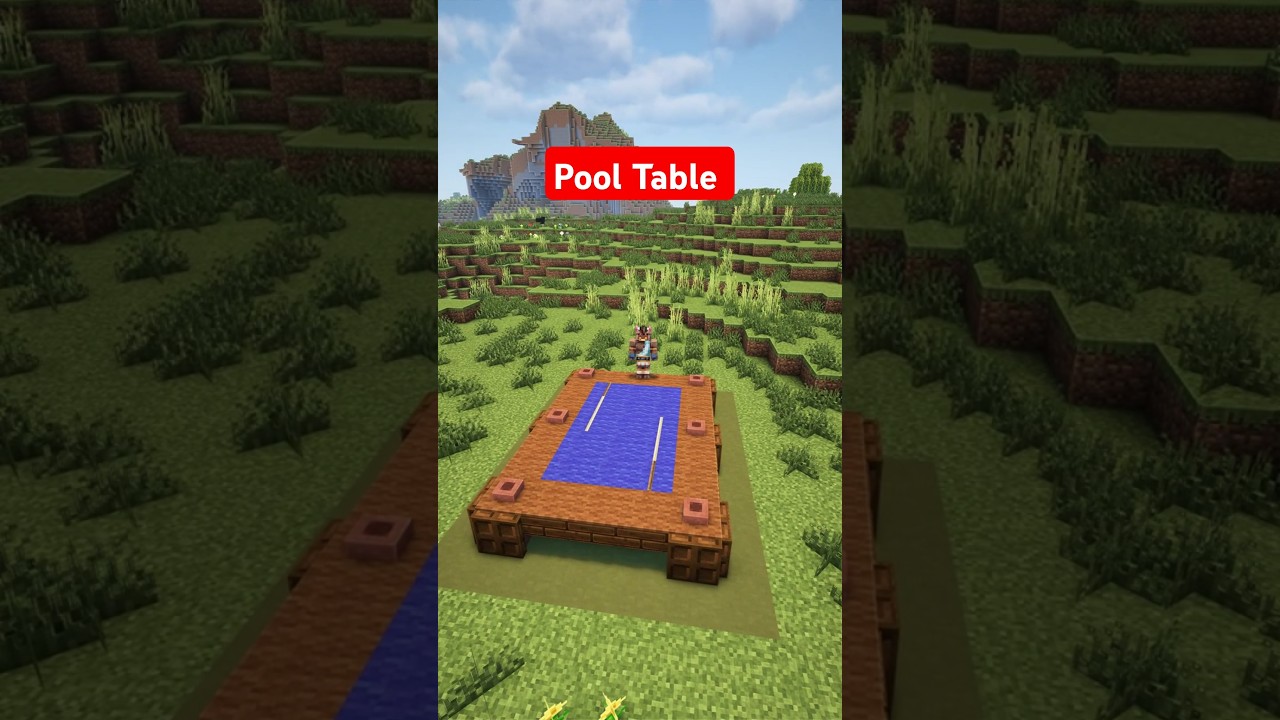 Super Easy Pool Table #minecraft #minecraftbuilding #minecrafttutorial