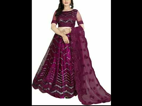 Latest New Beautiful Lehanga Choli with Back. सुपर लेहंगा!